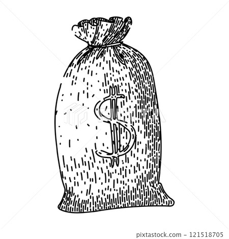 investment money bag sketch hand drawn vector investment money bag sketch hand drawn vector 121518705
