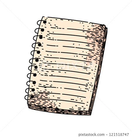 memo notepad sketch hand drawn vector memo notepad sketch hand drawn vector 121518747