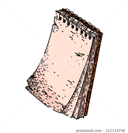 text notepad sketch hand drawn vector text notepad sketch hand drawn vector 121518748