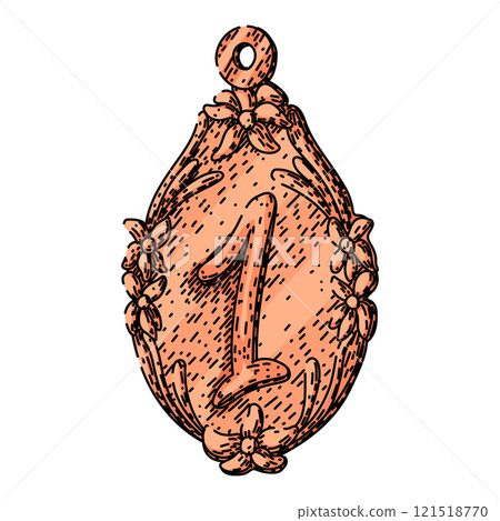 award medal sketch hand drawn vector award medal sketch hand drawn vector 121518770