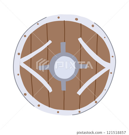 battle viking shield cartoon vector illustration battle viking shield cartoon vector illustration 121518857