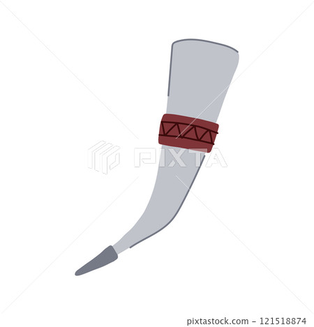 drinking viking horn cartoon vector illustration 121518874
