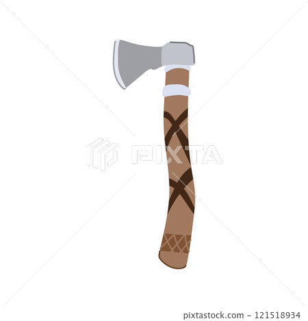 shield viking axe cartoon vector illustration 121518934