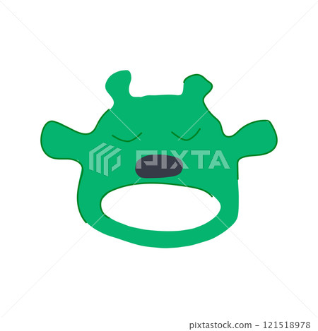 pain teething ring cartoon vector illustration pain teething ring cartoon vector illustration 121518978