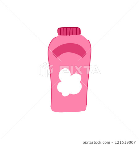 blanket powder baby cartoon vector illustration 121519007