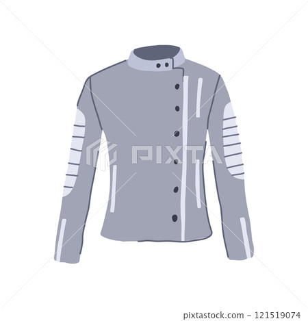 designer leather jacket female cartoon vector illustration 121519074
