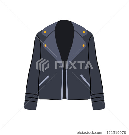 classic leather jacket female cartoon vector illustration classic leather jacket female cartoon vector illustration 121519078