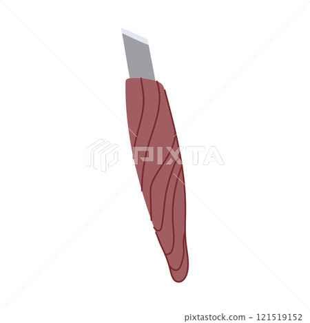 hand chisel carving cartoon vector illustration 121519152