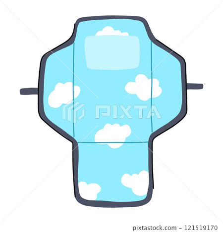 nursery changing pad cartoon vector illustration 121519170