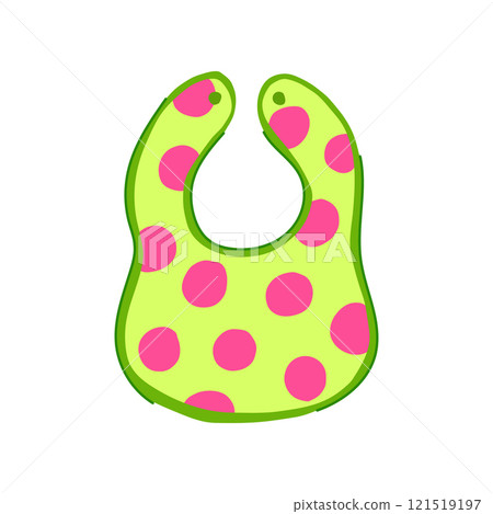 drool burp cloths cartoon vector illustration 121519197