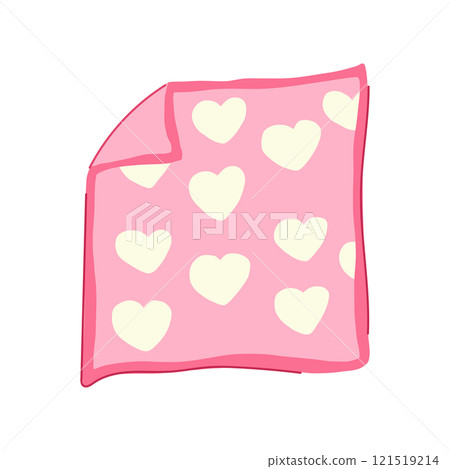cozy blanket baby cartoon vector illustration 121519214