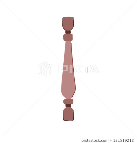 construction balustrade wooden cartoon vector illustration 121519218