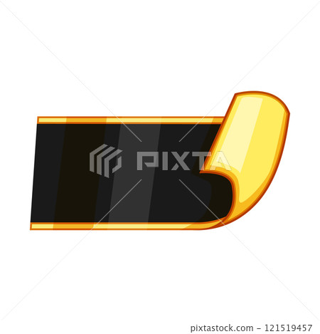 classy sticker golden luxury cartoon vector illustration 121519457