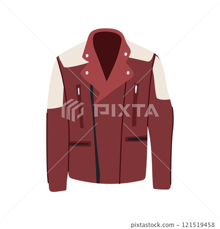 rugged leather jacket male cartoon vector illustration rugged leather jacket male cartoon vector illustration 121519458