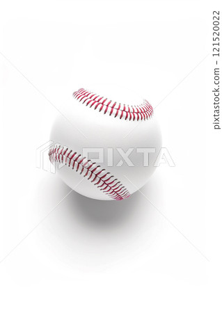 Isolated baseball on white background capturing the essence of sport equipment Isolated baseball on white background capturing the essence of sport equipment 121520022