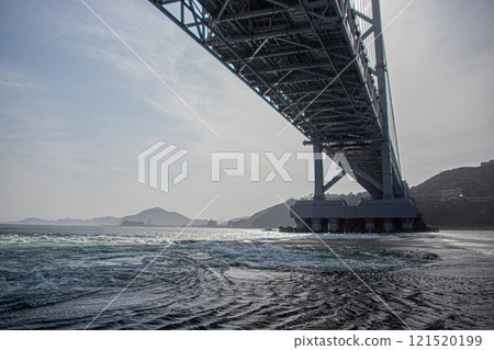 Naruto Bridge seen from a boat 121520199