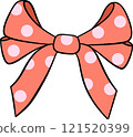 Valentine cute doodle ribbon bow illustration by hand drawn. 121520399