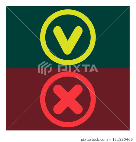 Pictograms on the theme of choice and decision 121520466