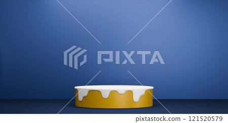 yellow and blue, Fashion product background stand podium display with blank backdrops. yellow and blue, Fashion product background stand podium display with blank backdrops. 121520579