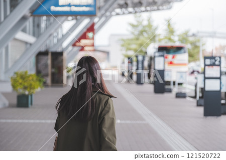 少女旅行出發前興奮的畫面 121520722