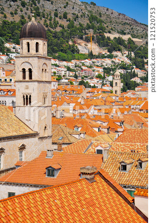 A beautiful view of Dubrovnik from the city walls A beautiful view of Dubrovnik from the city walls 121520753