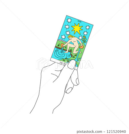 明星卡：手舉塔羅牌 121520940