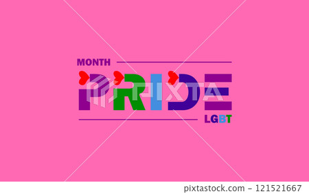 Celebrate Love Eye-Catching Vector Art for Pride Month 121521667