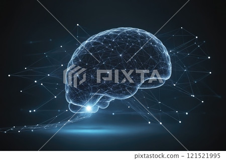 Abstract Artificial intelligence. Technology web background. 121521995