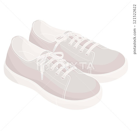 pair Tennis shoes on white background 121522622