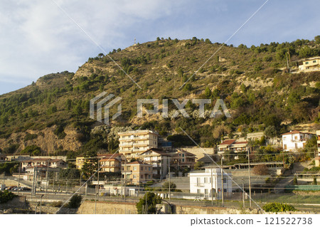 old town of Ventimiglia in mountain, Italy, Liguria region 121522738