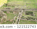 Panorama of the ruins of the roman archeological park 121522743