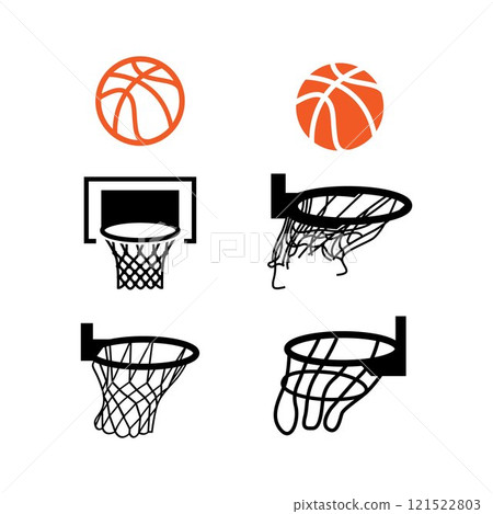 Basketball hoop vector icon. Stock vector illustration. EPS 10 121522803