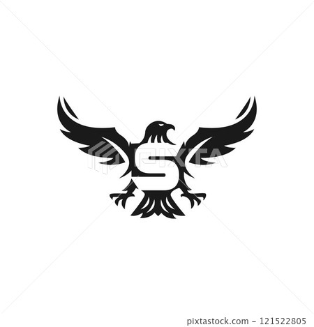 initial letter S a eagle Bird, Classic Premium Falcon Hawk Eagle Vintage logo design. initial letter S a eagle Bird, Classic Premium Falcon Hawk Eagle Vintage logo design. 121522805
