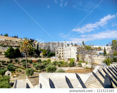Panoramic view of the old city of Jerusalem. Panoramic view of the old city of Jerusalem. 121523165