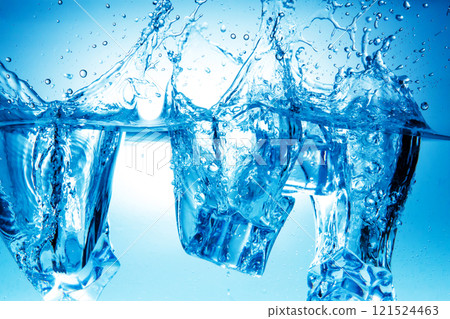 Ice water splash water splash Ice water splash water splash 121524463