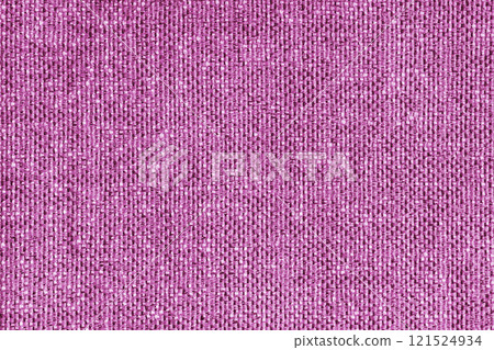 Upholstery pink jacquard fabric weave texture macro, textile background, cloth structure 121524934