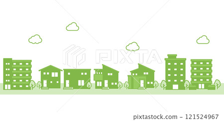 簡單的城市景觀圖 簡單的城市景觀圖 121524967
