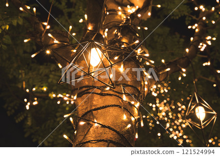 Winter illuminations at Symphony Toyota Building in Nagoya 121524994