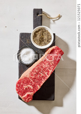 fresh raw Australian Wagyu steak 121525071