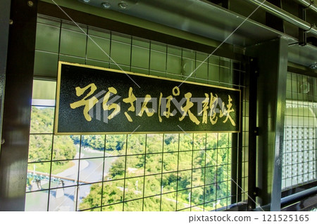 Inside the Sky Walk Tenryukyo Gorge, Iida City 121525165
