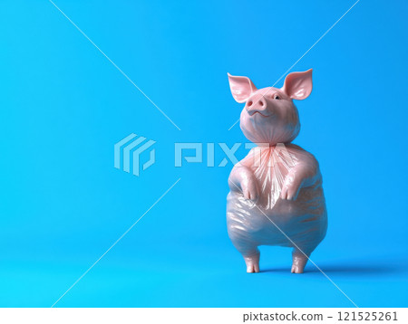 plastic pollution pig, plastic pollution theme 121525261