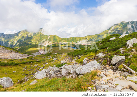 Autumn in the Tateyama Kurobe Alpine Route: Murodoyama Observatory in the early autumn Autumn in the Tateyama Kurobe Alpine Route: Murodoyama Observatory in the early autumn 121525577