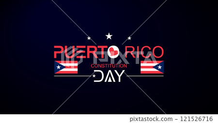 Celebrating Puerto Rico Stunning Illustration for Constitution Day 121526716