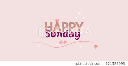 Sunday Most Beautiful Illustration Design Sunday Most Beautiful Illustration Design 121526993