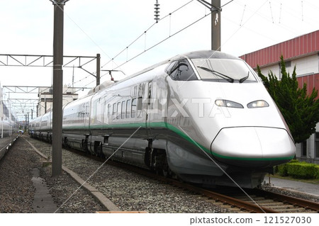 Yamagata Shinkansen E3 series 2000 train parked at the depot 121527030