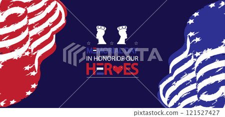 Memorial Day Heroes Illustration Design Memorial Day Heroes Illustration Design 121527427