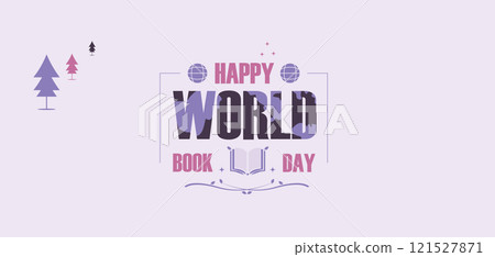 Design World Book Day Illustration 121527871
