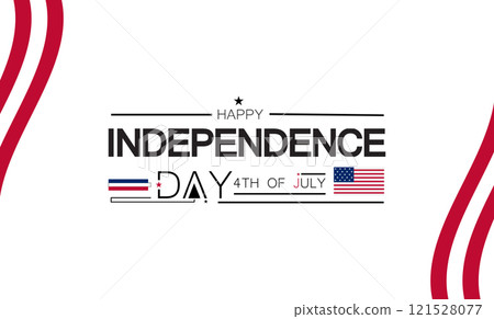 Patriotic Inspirational 4th of July Poster Design 121528077