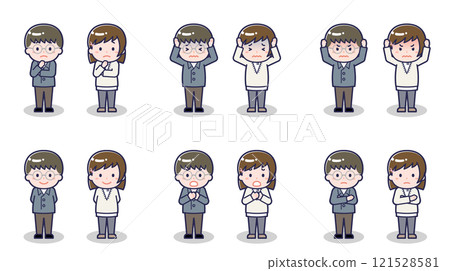 休閒服裝的青少年男女 05 休閒服裝的青少年男女 05 121528581