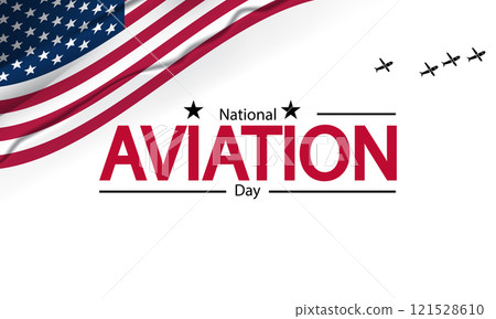 An image next to a historic aircraft in honor of National Aviation Day 121528610